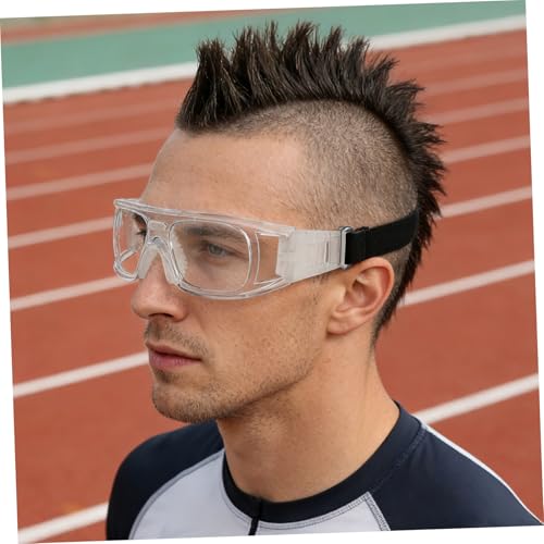 Sports Protective Goggles for Basketball and Soccer, Anti-fog Lenses, Adjustable Sports Eyewear for Football Training and Dribbling