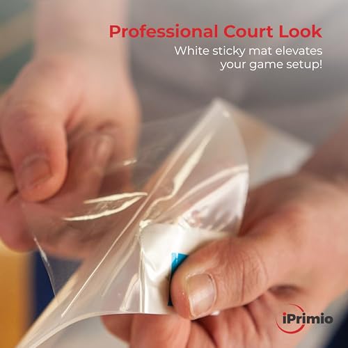 StepNGrip Basketball Sticky Mat Traction Board with Shoe Scuff Pad - 30 Sheets, No Slip White Court Grip Mat for Wood Surfaces - Enhances Shoe Traction and Game Performance - 19" x 21"