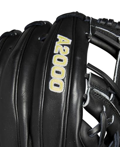 Wilson 2024 Classics Series A2000 Baseball Gloves - color: Black/Yellow, size: Infield - 11.75"