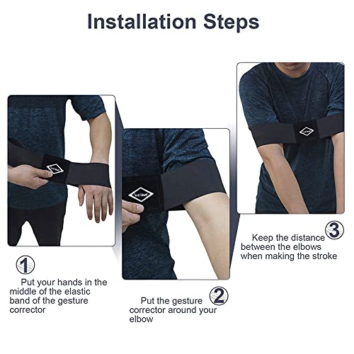 Scott Edward Pro Golf Swing Training Aid,Swing Correcting Arm Band Correct Training Swing Gesture Alignment Practice Tool for Golf Beginners,Man,Boy,Male