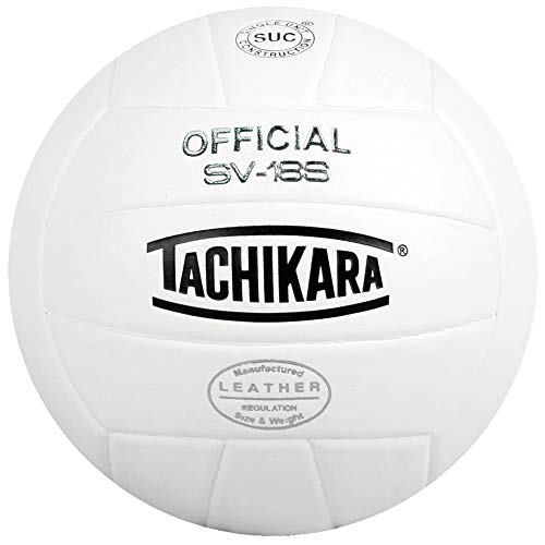 Tachikara Institutional Quality Composite Leather Volleyball, Royal-White - color: White