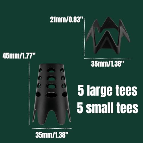 Against The Grain Golf Simulator Tees with Tether Base – Plastic Golf Simulator Tees for Hitting Off Mats, Indoor Golf Mat Tee Holder for Driving Range Mat, Reusable Tees for Simulator Practice