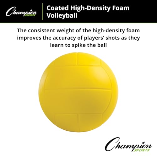 Champion Sports Coated High Density Foam Volleyball