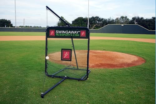 HOOPSKING SwingAway 2.0 - Solo Hitting Trainer for Baseball Softball Swing Mechanics, Bat Speed, and Power Development