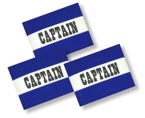Soccer Team Captain's Arm Band 3-Pack - color: Blue, size: Adult