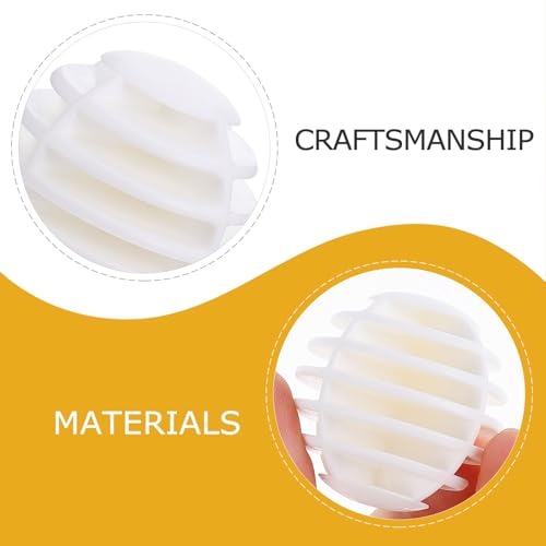 TOYANDONA 10pcs Indoor Stripe Golf Practice Balls White Pe Material Lightweight Training Balls for Indoor Swing and Putting Practice
