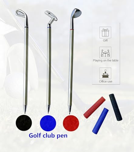 SANTA CASA Golf Pen Set & Mini Desktop Golf Putting Green Game, Funny Gifts for Golfers Adults Teens Boss Coworkers, Office Desk Toy, Stocking Stuffers, Stress Relief Gadget