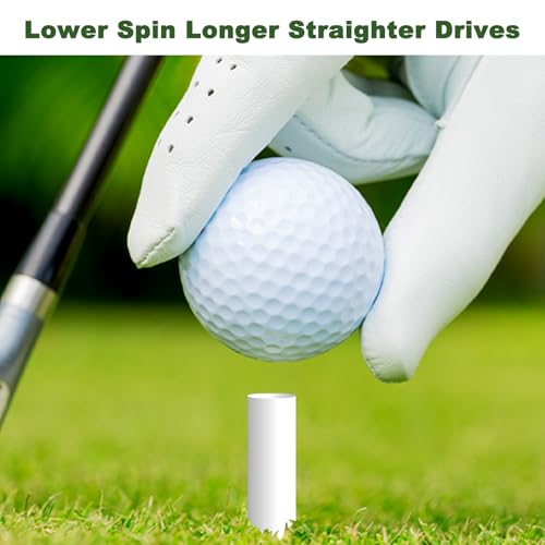 Rubber Golf Tees for Mats, 48 Pack – Includes 8 Rubber Tees & 40 Natural Hardwood Tees, Durable and Portable for Golf Hitting Mats, Simulator & Driving Range Practice