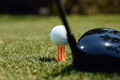 BRUSH T Premium Plastic Golf Tees, Unbreakable Innovative Design, Consistent Height, Perfect Golf Gift for Men and Women. Multiple sizes 2", 2.2", 2.4", 3 1/8" - 4 Pack (3 Wood, Driver, Oversize, XLT)