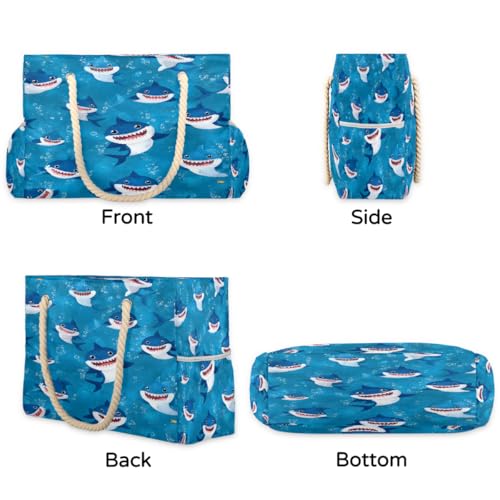 Beach Bag Waterproof Sand-proof Canvas Tote Lightweight Shoulder Bag Suitable for Family outdoor travel - color: D9