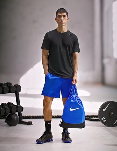 Nike Unisex Adult Gameday Brasilia X Drawstring Bag Backpack (18L) | Mens and Womens - color: Game Royal/Black/White, size: MISC