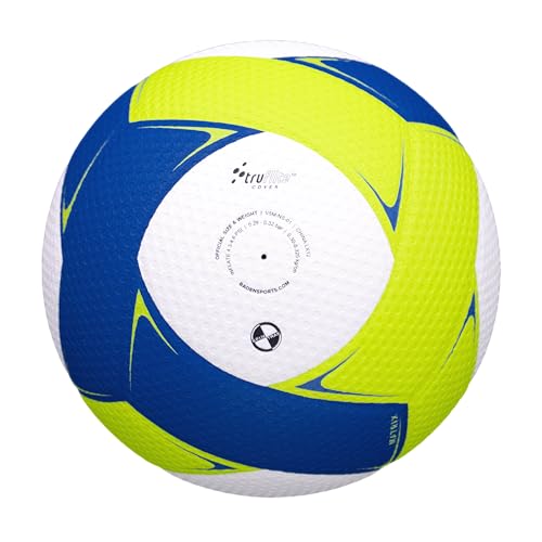 Baden | Matrix | Nylon Wound | Professional Indoor Composite Volleyball | Official Size & Weight - color: Yellow/Blue/White, style: MATRIX