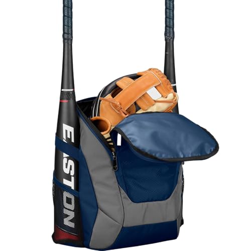 Easton Dugout Youth Backpack Equipment Bag | Baseball & Softball | Multiple Colors - color: Navy