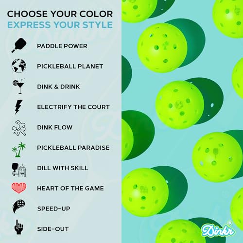 Dink Ink Pickleball Stamper β Fun Way to Mark Your Pickleballs | Great Gift for Pickleball Lovers | Easy to Use | No Mess | Long-Lasting Ink | Perfect Stocking Stuffer for The Holiday - color: Side-Out