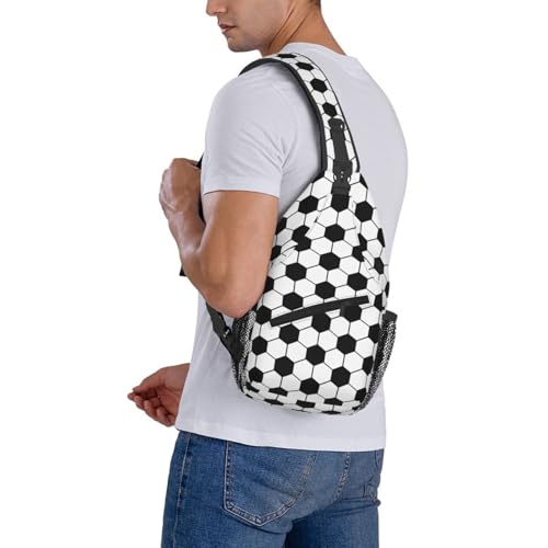 Soccer Sling Backpack Sling Bag Football Crossbody Shoulder Bag Soccer Purse Chest Bag For Men Women - color: Soccer