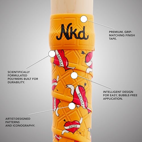 Naked Grips Iconic Collection | 1mm Baseball & Softball Bat Grips - color: Mom