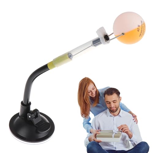 Table Tennis Trainer - Professional pings Pong Panels, Sucker Type Robot Rack, Rapid Rebound Ball Clip Display, Durable Equipment Pack | Practice Stroking Training for Adults Kids Home Use