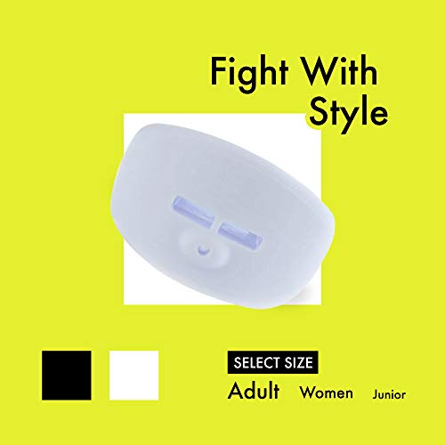 DAMAGE CONTROL Pacifier Mouthpiece – Football Mouthguard with Helmet Strap, Protects Teeth, Jaw & Mouth – Mouth Piece for Sports, No Boiling, Allows Airflow – Gear for Adults & Youth (White) - color: White