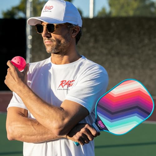 RAD Pickleball Paddle β USAPA Approved Pickleball Racket β Fiberglass Surface with Spin Grit Tech β Carbon Fiber Pickleball Paddle for Power & Control β Indoor & Outdoor - color: The Zinger