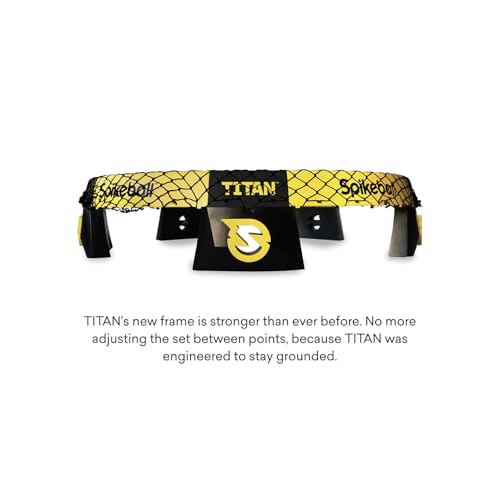 Spikeball Titan Game Set - Stronger Frame & Enhanced Stability, Includes 1 Pro Ball & 1 Atlas Ball, Competition Ready, Portable with Carry-Bag