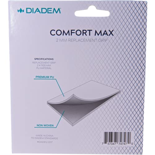 Diadem Comfort Max Replacement Grip | Tennis Racket Grip Tape | Strong Adhesive, Long Lasting Comfort, Non Woven Polyurethane | 2 mm Thickness - color: Multi