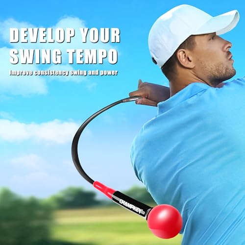 CHAMPKEY Golf Swing Trainer - Tempo & Flexibility Training Aids Warm-Up Stick Ideal for Golf Indoor & Outdoor Practice - size: 40"