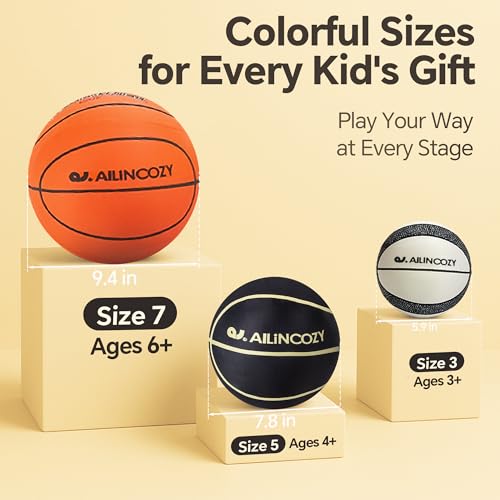 Covered Silent Basketball, Fabric Cover Soft Foam Airless Basketball, High Bounce, Noise-Free Training Ball