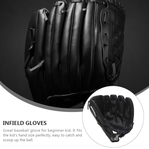 PU Baseball Glove Lightweight Pitcher Training Glove for Youth Infielders Softball Mitt Protective Hand Gear