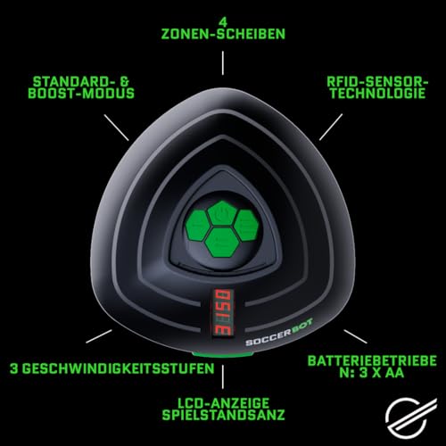 Soccer Bot - Ultimate Indoor Soccer Game with Score Tracker and Speed Modes, Soccer Training Toy