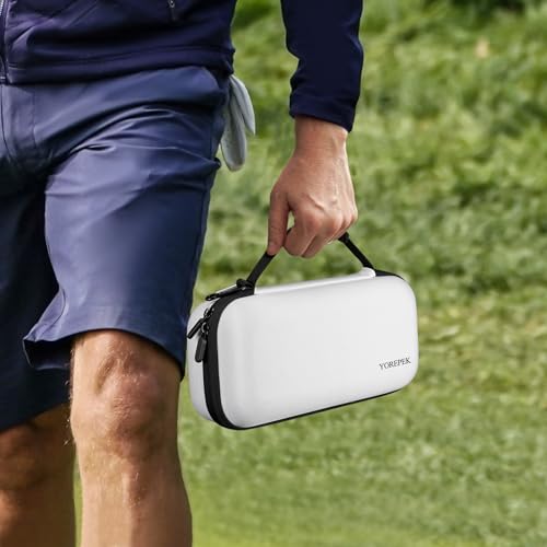 YOREPEK Golf Glove Holder with Removable Glove Shaper, Golf Valentines Gift, Protective Hard Shell Golf Accessories Case Bag with 2 Dividers Fits Balls, Tees, Markers, Cool Gifts for Golfers