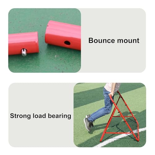 Soccer/Baseball/Volleyball Rebounder Net, 3.3×3.3ft Bounce Back Net Kickback Trainer, Rebound Net Adjustable Practice Target Pitchback Net for Backyard Training Equipment Gift for Kids & Adults