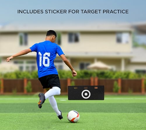 ZivPlay Soccer Rebounder Board Soccer Wall Kick Back Trainer with 2 Rebound Angles for Ball Passing and Bounce Back Training - size: 32 x 12 inch