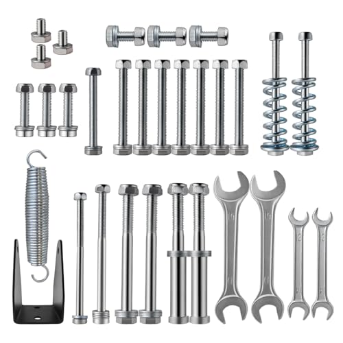 Basketball Hoop Hardware Kit for Asbest HM-AZ90 Easy Assembly & Maintenance - Screws, Springs, Triangular Block, Wrenches