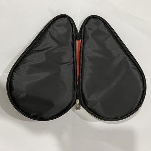 LALAFINA Table Tennis Bat Bag with Paddle Cover and Ball Compartment, Reusable Protective Storage Case for Paddle Organization and Travel, Black Pong Racket Organizer for Table Tennis