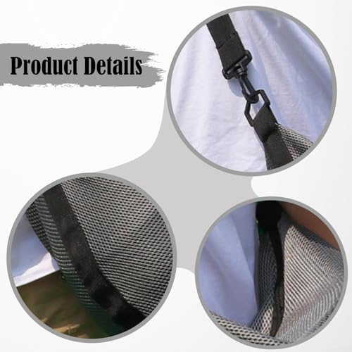 Basketball Equipment Bag with Adjustable Strap, Large Mesh Ball Storage for Helmet Volleyball Football, Gray