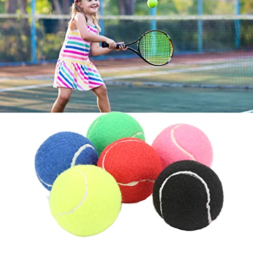 Pilipane Tennis Balls, 6Pcs Advanced Training Tennis Balls Practice Balls, High Elasticity Practice Tennis Balls for Beginner, Tennis Practice, Tennis Training