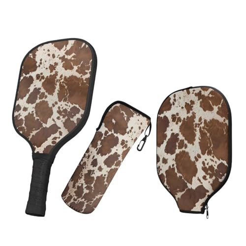 Pickleball Set of 3, Carbon Fiber Pickleball Racket, 1 Pack with Pickleball Paddle Cover, 1 Pickleball Bag