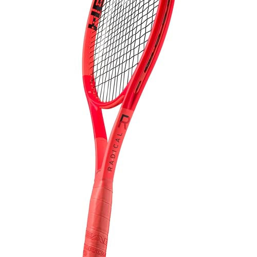 HEAD Radical Team Tennis Racquet - Strung Mid Tension with Velocity 16 Gauge - 4 1/8