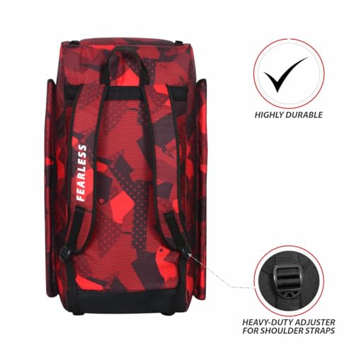 DSC Rebel Junior Duffle Kit Bag, Red Black 29 x 13 x 13 inches