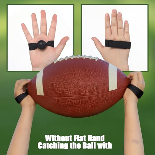 Shappy 12 Pcs Football Catching Trainer Rugby Football Catching Receiver Jug Machine Tackling for Athletes Youth Practice Stuff Machine Launcher Accessories Gifts for Beginner Fingertip