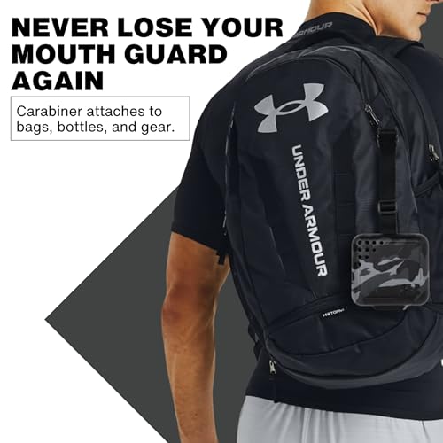 Under Armour Mouth Guard Case. Mouthguard Storage. Keep it Clean and Secure - color: Black
