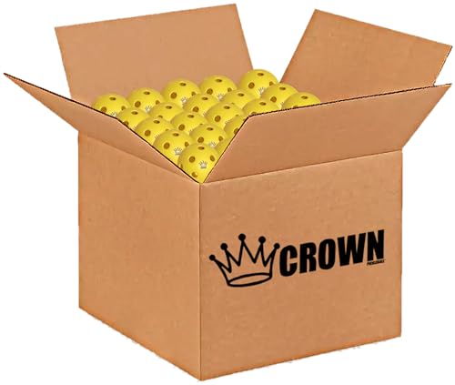 CROWN PICKLEBALL - High-Performance Indoor Pickleballs (3-Pack Lemon) Lemon (3-Pack)