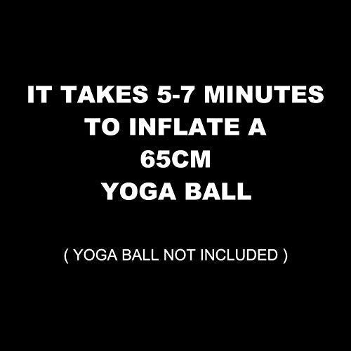 Exercise Ball Pump, Hand Air Pump for Stability Workout Yoga Ball, with 2 Plugs for Valve & 1 Plug Remover for Easy Deflation