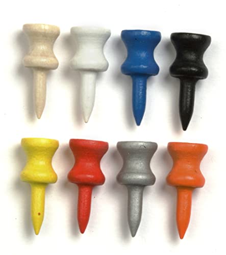 1" Step Down Tees - Pack of 100 - color: Assorted