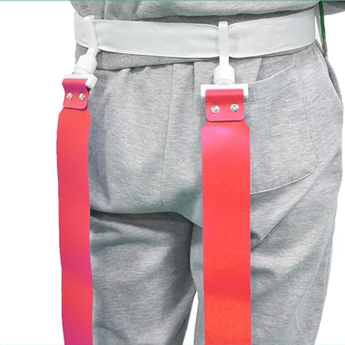 CHICIRIS Flag Football Belts Set with Buckle Adjustable Professional Flag Football Belts Youth Kids Adult Training Accessories for Outdoor Sports (Red)
