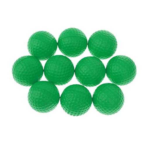 10 Pieces PU Foam Sponge Soft Elastic Golf Balls for Indoor E Outdoor Golf Training Practice - Choice of Colors