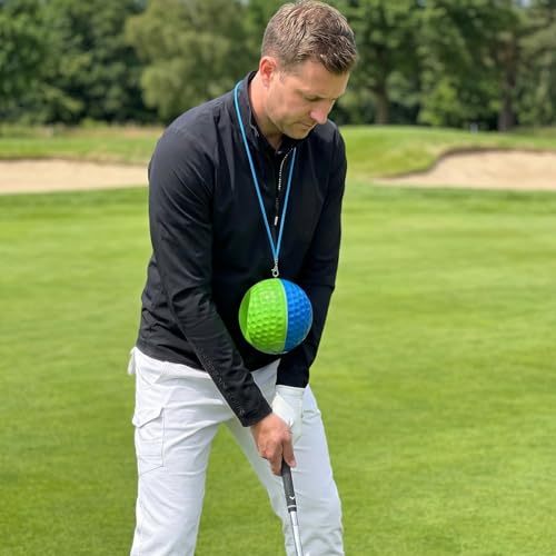 WIGERLON Golf Swing Training Ball for Keeping arms Connected,Golf Trainer Pure Strike Ball for Men and Women M