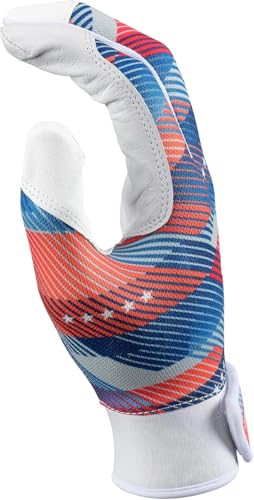Easton | Moxie Batting Gloves | T-Ball/Baseball/Softball | Multiple Colors - color: USA, style: Youth Small