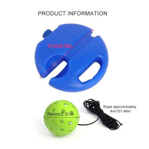 Match Buddy Pickleball Trainer,MatchBuddy Pickleball Training, Pickle Ball Rebound Practice Ball with String, Tennis Training Tool, Pickleball Equipment (Green)
