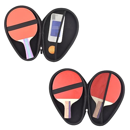 lasenersm 1 Piece Table Tennis Bag Pu Table Tennis Racket Cover Case Pingpong Paddle Cover Case Pingpong Storage Bag Table Tennis Bat Cover Case Table Tenni Paddles Bag, Red